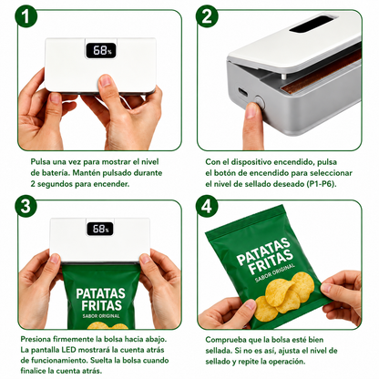 Sellador Bolsas: Mantén Frescos tus Snacks